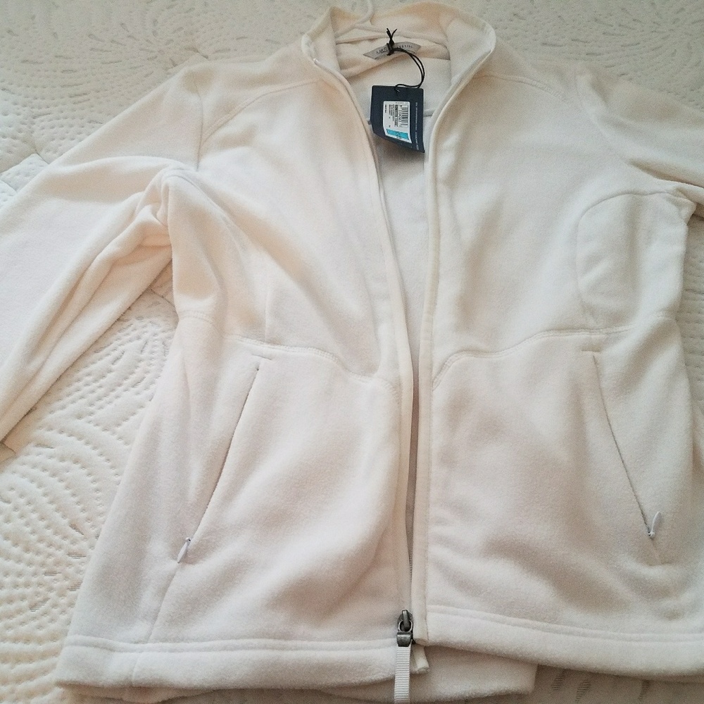 M&S winter white fleece jacket